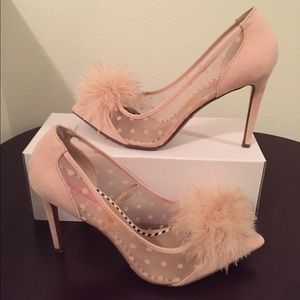 Betsey Johnson pink pumps size 11.  EUC.
